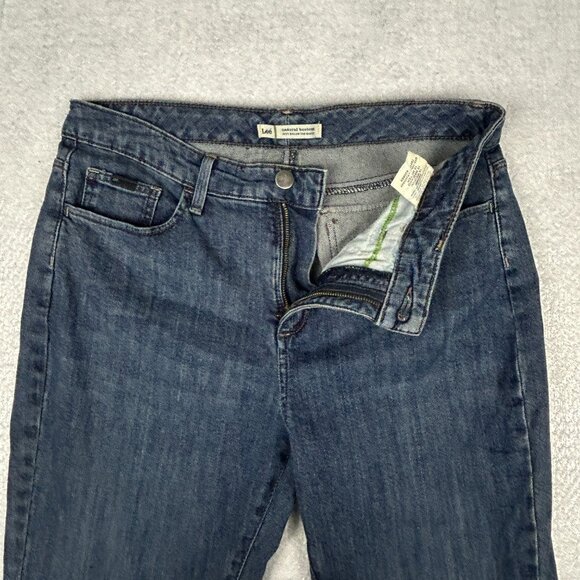 Lee Jeans Womens 10 M (32x30) Natural Bootcut Blue Stretch Just Below the Waist - Picture 6 of 16